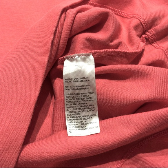 Chico’s Pink Pima Cotton Short Sleeve Tee Size 2 Soft Classic Fit - Picture 5 of 5